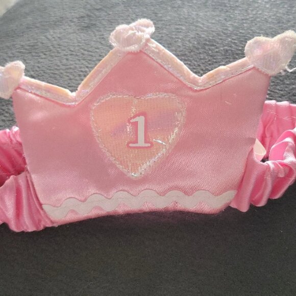 1st birthday princess headband - Picture 1 of 3